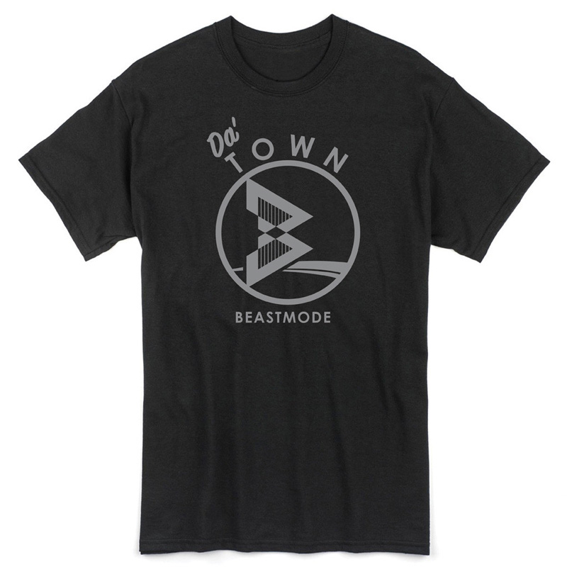 Men's Da' Town Black Beast Mode Short-Sleeve T-Shirt