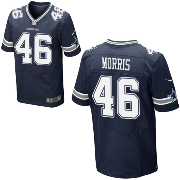 Dallas Cowboys #46 Alfred Morris Navy Blue Elite Jersey