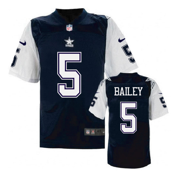 Dallas Cowboys #5 Dan Bailey Navy Throwback Jersey