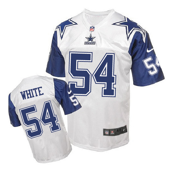 Dallas Cowboys #54 Randy White White Throwback Jersey