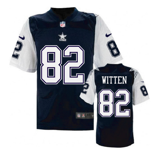 Dallas Cowboys #82 Jason Witten Navy Throwback Jersey