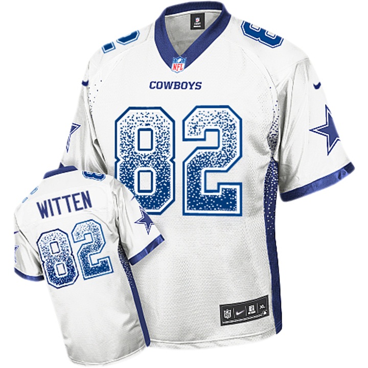 Dallas Cowboys #82 Jason Witten White Drift Fashion Jersey