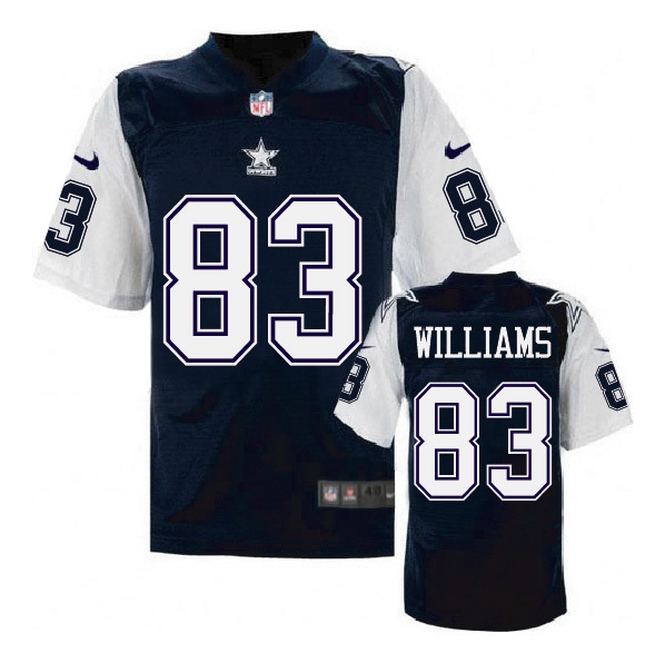 Dallas Cowboys #83 Terrance Williams Navy Throwback Jersey