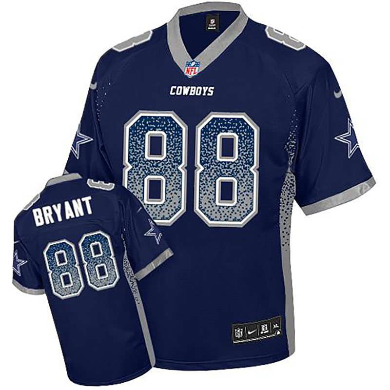 Dallas Cowboys #88 Dez Bryant Blue Drift Fashion Jersey