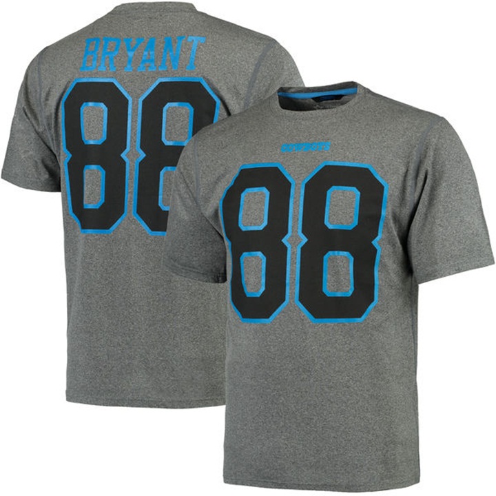 Dallas Cowboys #88 Dez Bryant Charcoal Name & Number T-shirt