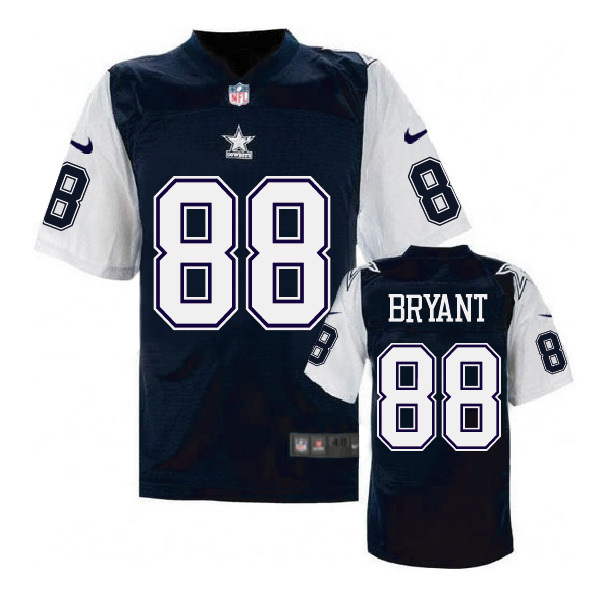 Dallas Cowboys #88 Dez Bryant Navy Throwback Jersey