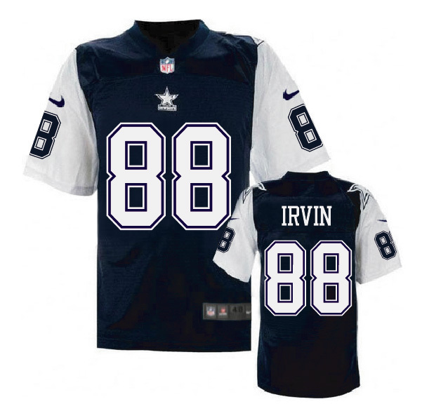 Dallas Cowboys #88 Michael Irvin Navy Throwback Jersey