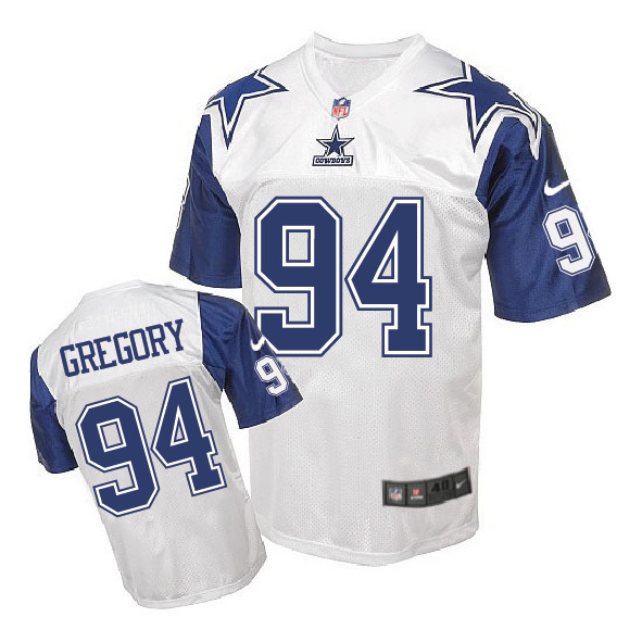 Dallas Cowboys #94 Randy Gregory White Throwback Jersey