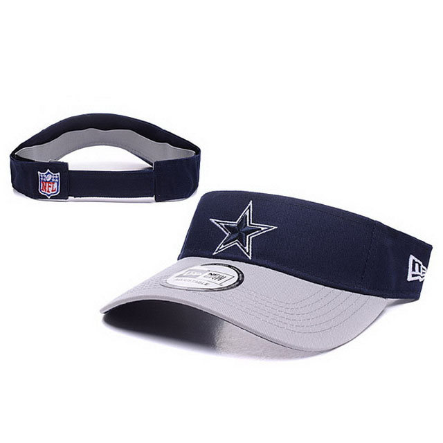 Dallas Cowboys New Era Gray Block Adjustable Visor