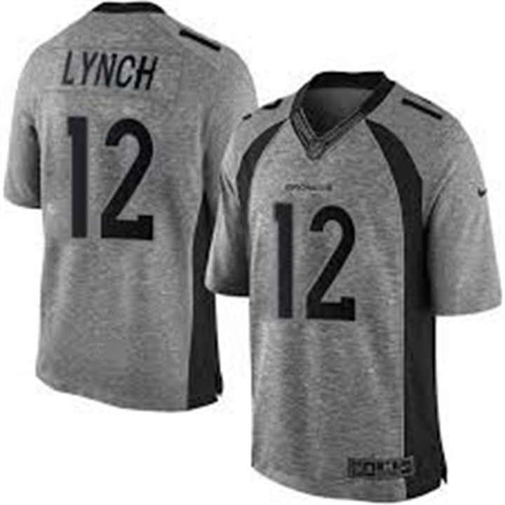 Denver Broncos #12 Paxton Lynch Gray Gridiron Limited Jersey