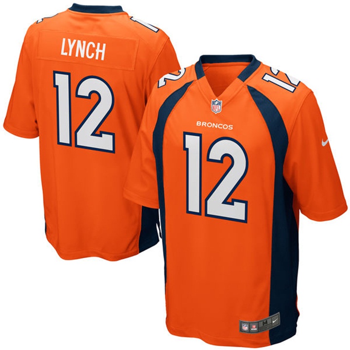 Denver Broncos #12 Paxton Lynch Orange 2016 Draft Pick Game Jersey