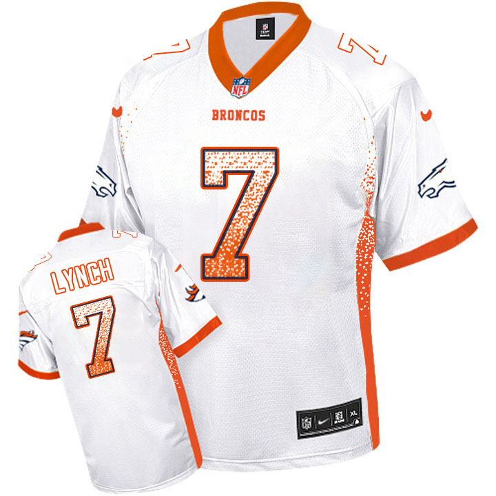 Denver Broncos #7 John Elway White Drift Fashion Jersey