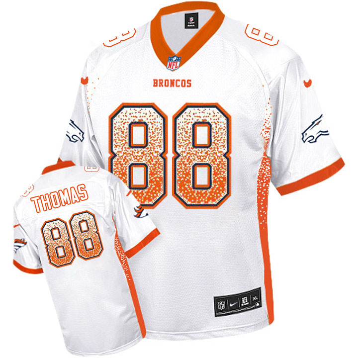 Denver Broncos #88 Demaryius Thomas White Drift Fashion Jersey