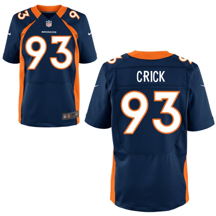 Denver Broncos #93 Jared Crick Navy Blue Elite Jersey