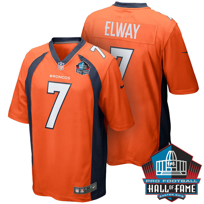 Denver Broncos #7 John Elway Orange Retired Player Game Jersey