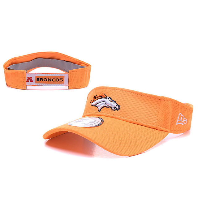 Denver Broncos New Era Orange Block Adjustable Visor