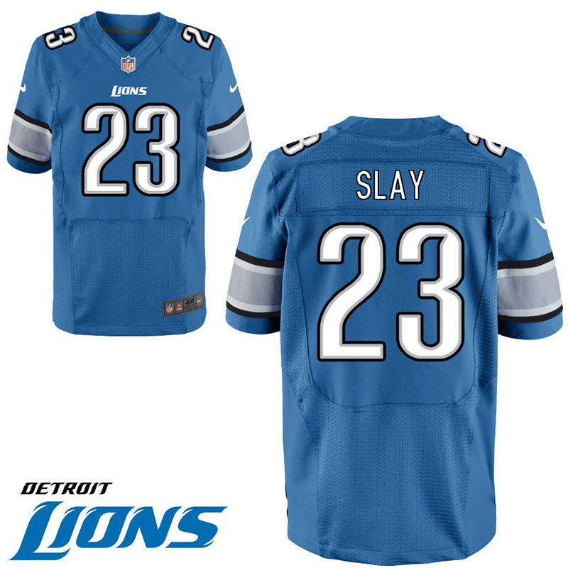 Detroit Lions #23 Darius Slay Blue Elite Jersey