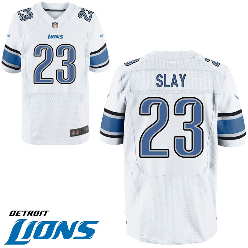 Detroit Lions #23 Darius Slay White Elite Jersey