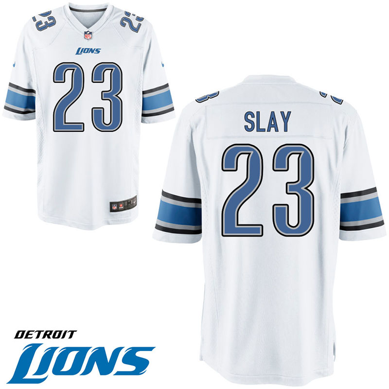 Detroit Lions #23 Darius Slay White Game Jersey