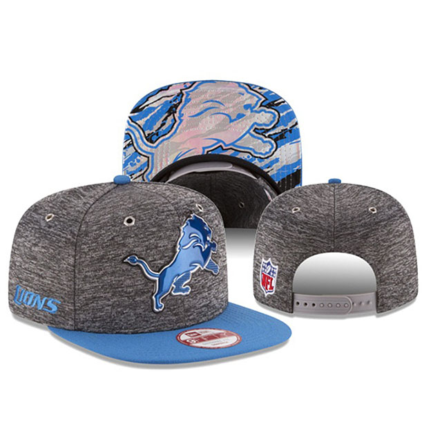 Detroit Lions Light Blue Gray New Era Hat