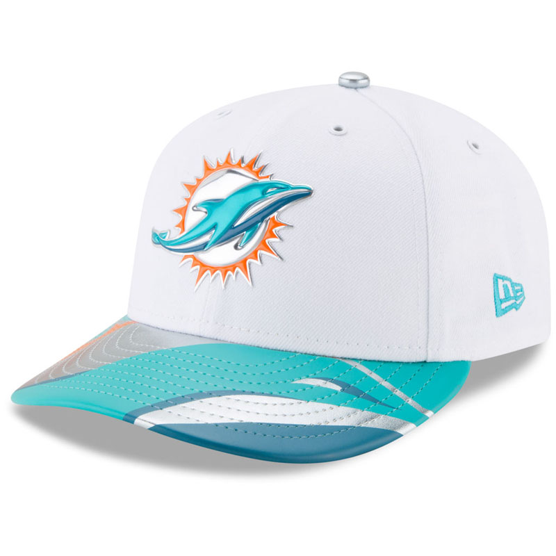 Miami Dolphins White 2017 NFL Draft Official On Stage Low Profile 59FIFTY Fitted Hat