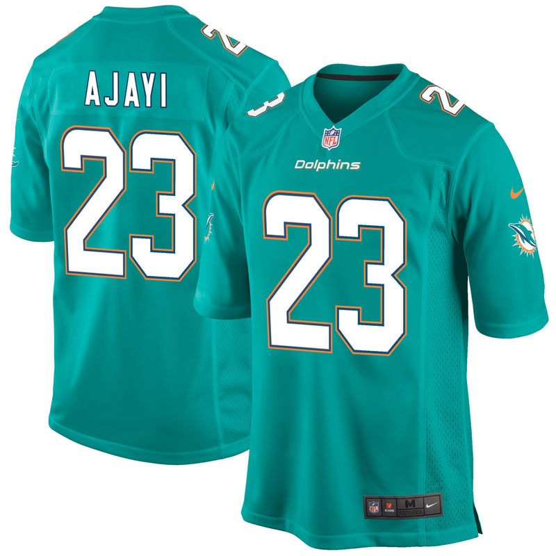 Miami Dolphins #23 Jay Ajayi Aqua Game Jersey