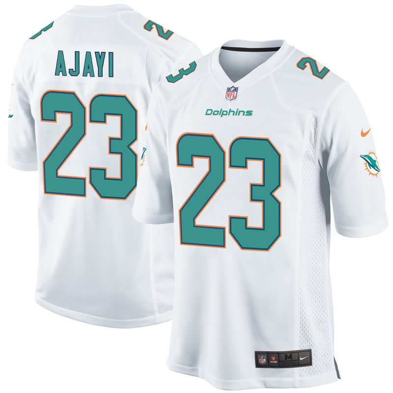 Miami Dolphins #23 Jay Ajayi White Game Jersey