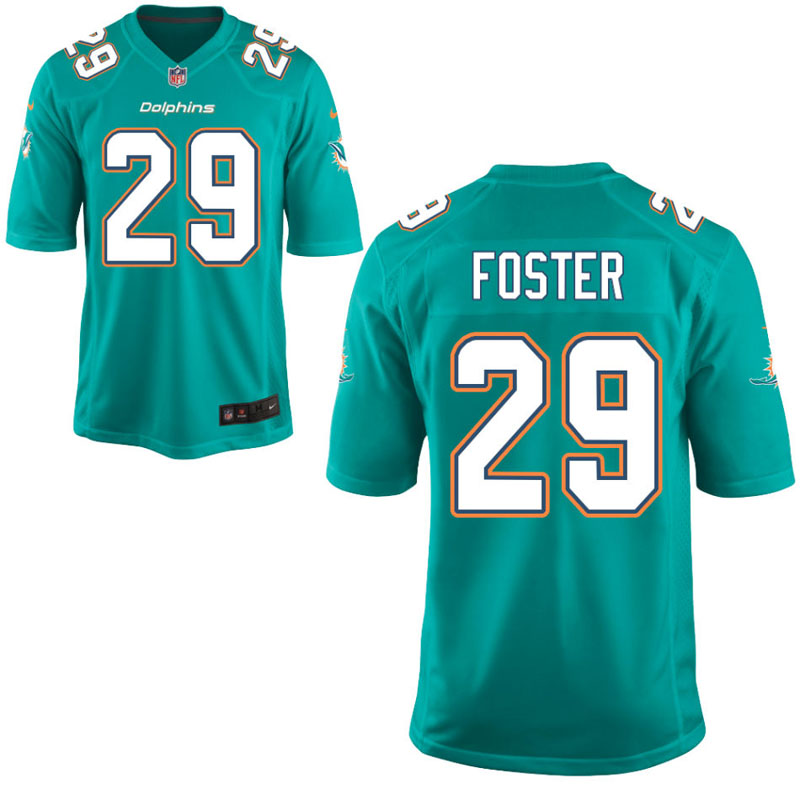 Miami Dolphins #29 Arian Foster Aqua Game Jersey