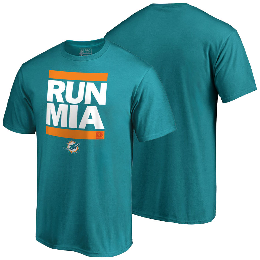 Miami Dolphins Aqua Pro Line RUN-CTY T-Shirt