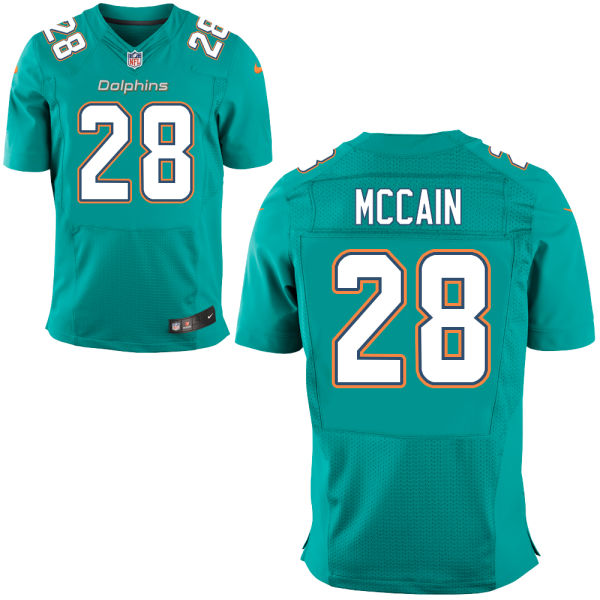 NFL Miami Dolphins #28 Bobby McCain Elite Green Jersey