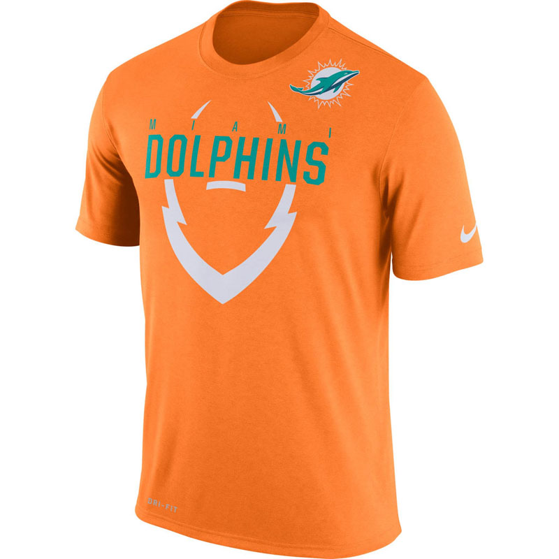 Miami Dolphins Orange Legend Icon Dri-FIT T-Shirt