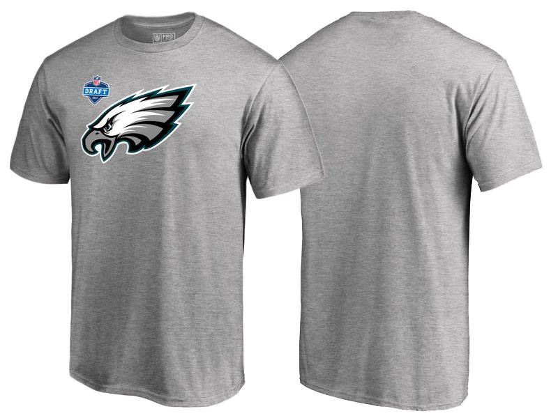 Philadelphia Eagles Heather Gray 2017 NFL Draft Athletic Heather T-Shirt