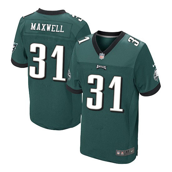 NFL Philadelphia Eagles #31 Byron Maxwell Elite Green Jersey