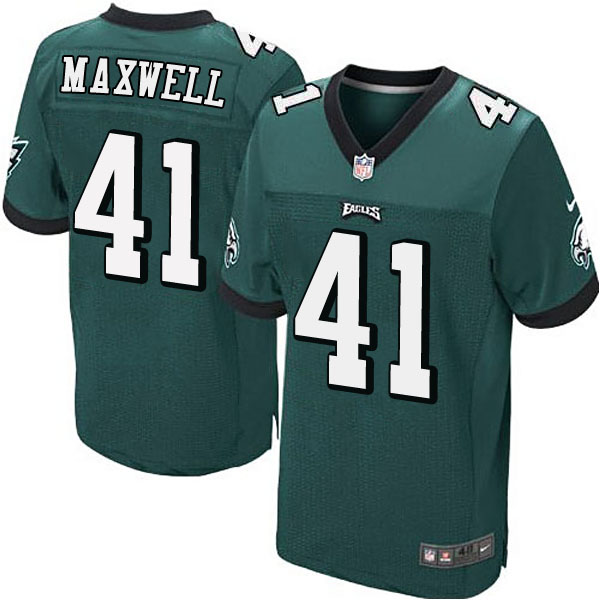 Philadelphia Eagles #41 Byron Maxwell Nike Team Color Green Elite Jersey