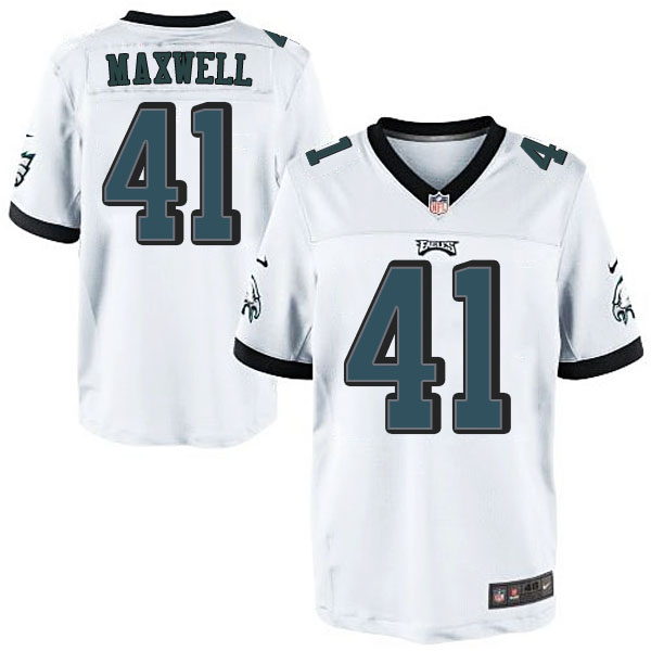 Philadelphia Eagles #41 Byron Maxwell Nike White Elite Jersey