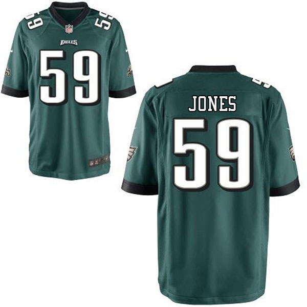 Philadelphia Eagles #59 Brad Jones Nike Green Elite Jersey