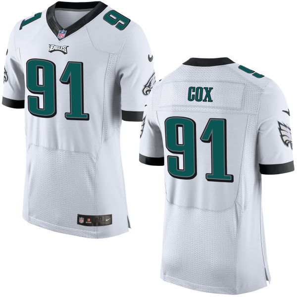 Philadelphia Eagles #91 Fletcher Cox White Elite Jersey