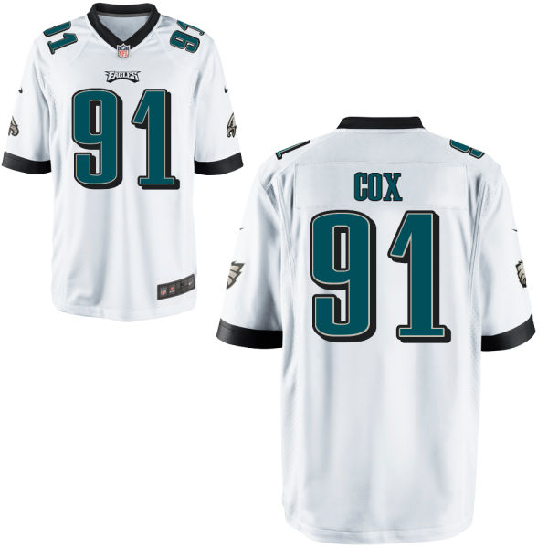 Philadelphia Eagles #91 Fletcher Cox White Game Jersey