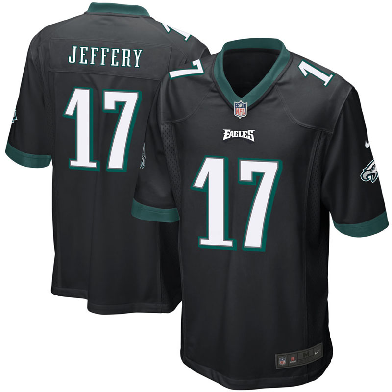 Philadelphia Eagles Alshon Jeffery Black Game Jersey