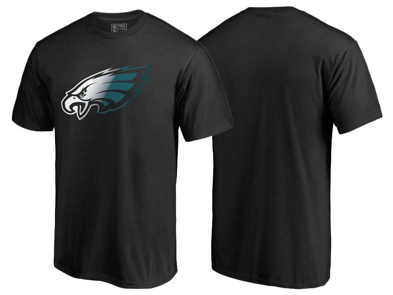 Philadelphia Eagles Black Gradient Logo T-Shirt