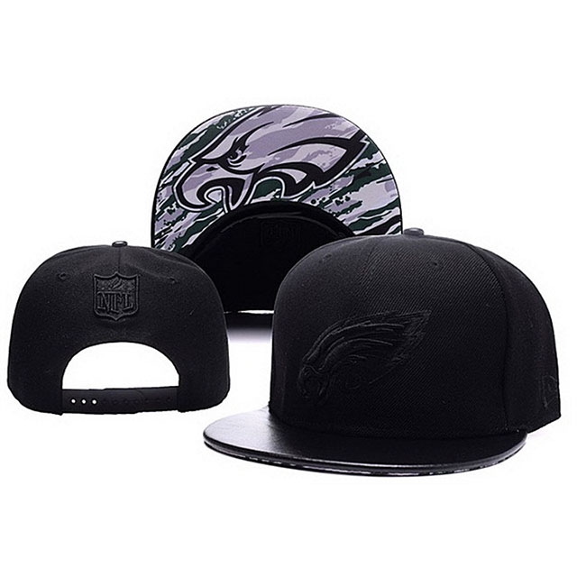 Philadelphia Eagles Black New Era Snapback Hat