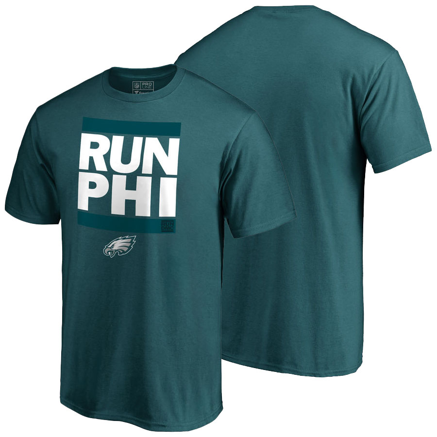 Philadelphia Eagles Green Pro Line RUN-CTY T-Shirt