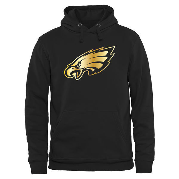 Philadelphia Eagles Black Gold Collection Pullover Performance Hoodie