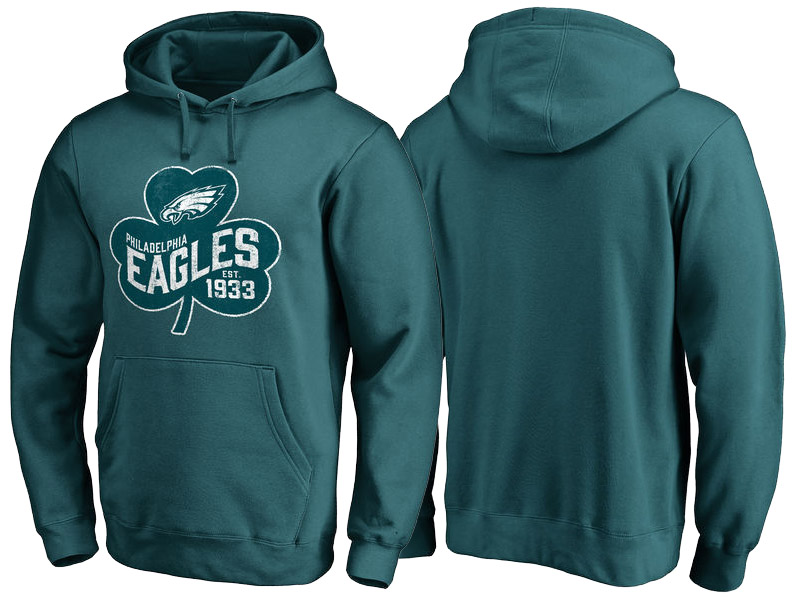 Philadelphia Eagles Teal Paddy's Pride St. Patrick's Day Hoodie