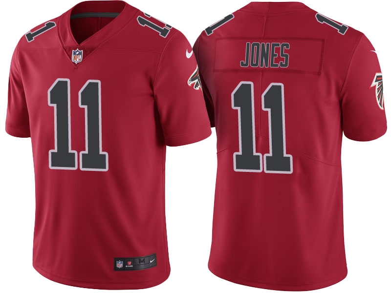 Atlanta Falcons #11 Julio Jones Red Color Rush Limited Jersey