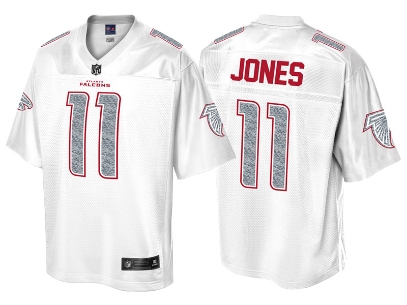 Atlanta Falcons #11 Julio Jones Pro Line White Out Fashion Jersey