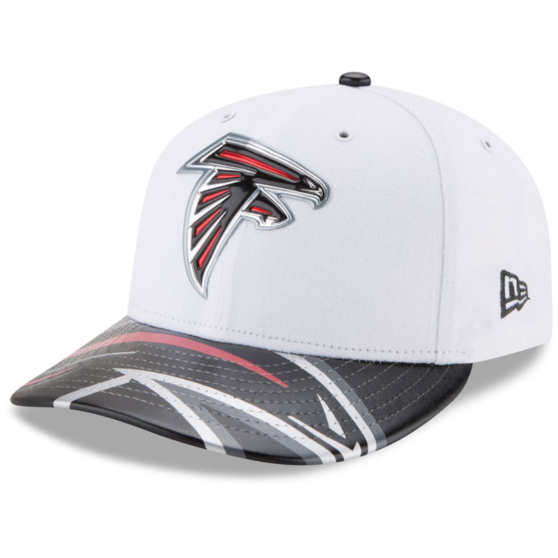 Atlanta Falcons White 2017 NFL Draft Official On Stage Low Profile 59FIFTY Fitted Hat