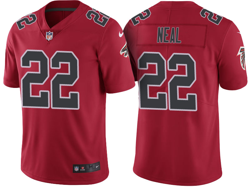 Atlanta Falcons #22 Keanu Neal Red Color Rush Limited Jersey