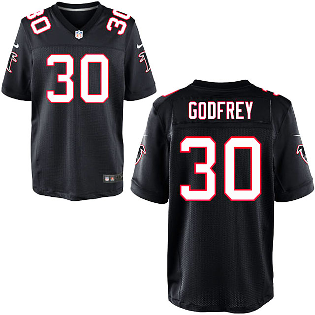 Men's Atlanta Falcons #30 Charles Godfrey Black Limited Jersey