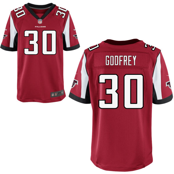 Men's Atlanta Falcons #30 Charles Godfrey Red Elite Jersey